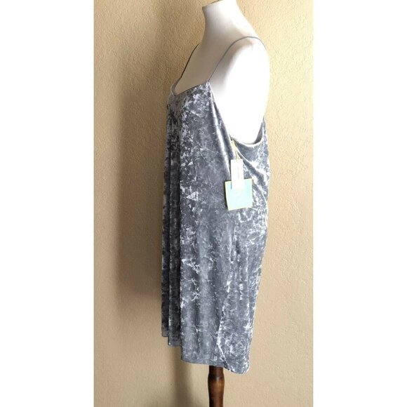 CeCe by Cynthia Steffe Womens Mia Crushed Silver Velvet Dress Size 10 - Picture 9 of 11
